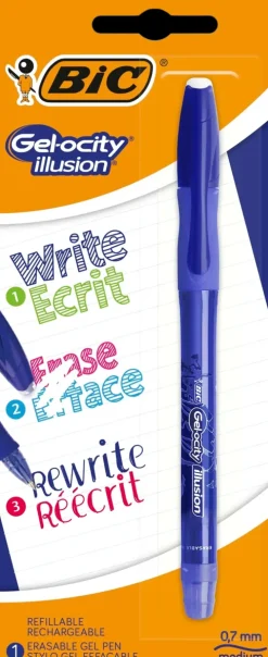 Bic Gel-Ocity Illusion Pyyhittava Gelikyna Sininen 1Kpl