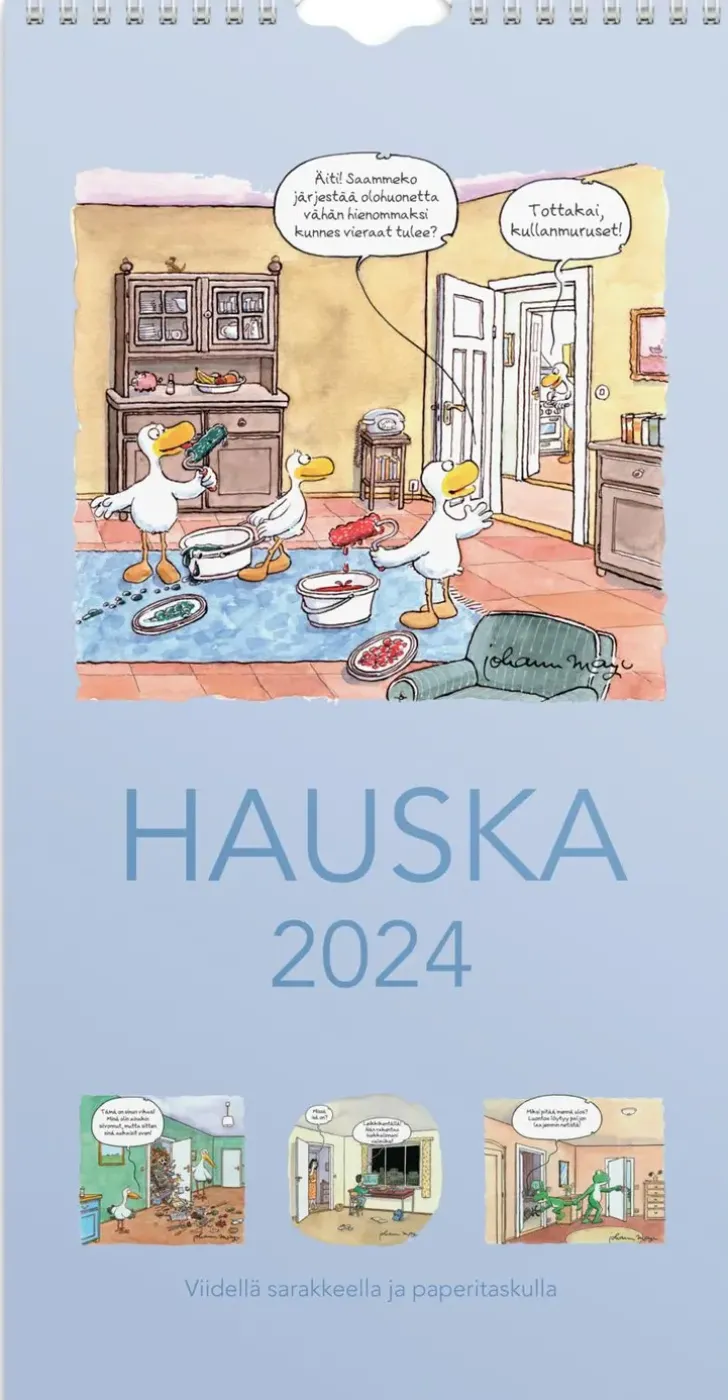 Burde Perhekalenteri 2024 Perhekalenteri Hauska Paperitaskulla