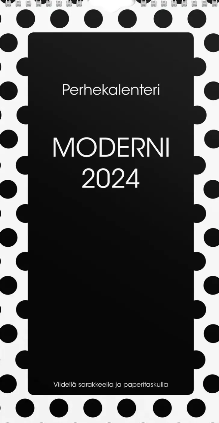 Burde Perhekalenteri 2024 Perhekalenteri Moderni Paperitaskulla