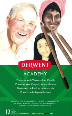 Derwent Academy Akvarellikynat 12 Varia Skintones