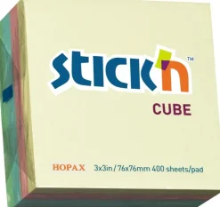 Hopax Viestilappukuutio Stick'N 4 Varia 76X76Mm 400 Lappua