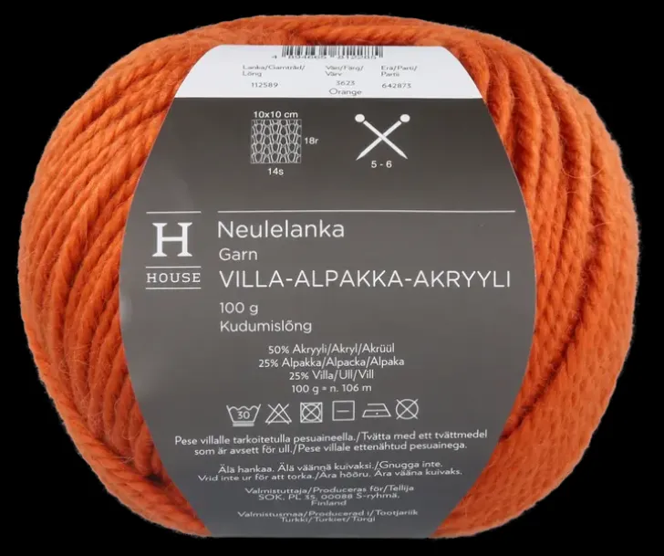 House Neulelanka Villa-Alpakka-Akryyli 112589 100 G
