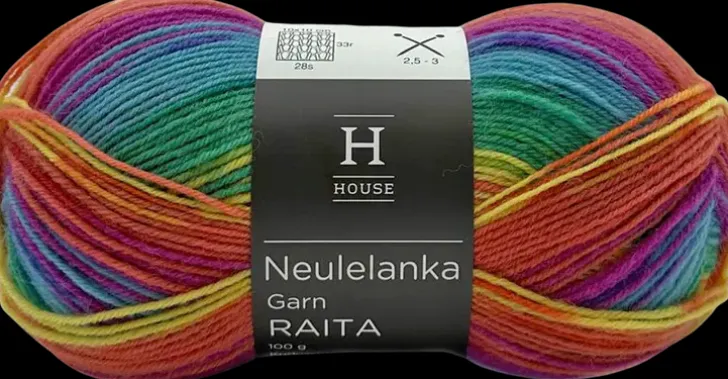 House Sukkalanka Raita-Kuvio 100 G, Rainbow-Varit