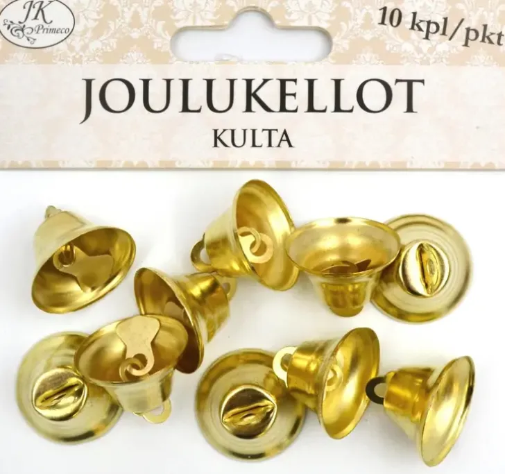 Joulukello Kulta 10Kpl/Pss
