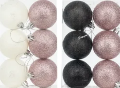 Joulupallo 6 Cm Glitter 6 Kpl