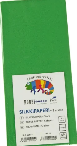 Karto Silkkipaperi Vihrea 50X70Cm 5Ark/Pkt