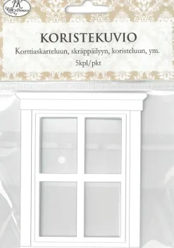Koristekuvio Ikkuna Valk. 5Kpl/Pkt