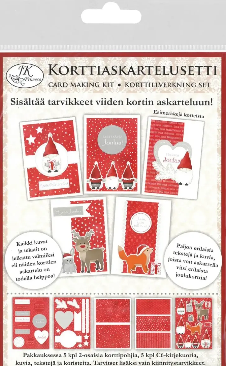 Korttiaskartelusetti Hauska Tonttu 5+5