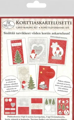 Korttiaskartelusetti Tonttu 5+5