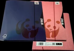 Kulmalukkokansio Wwf A4 Kuminauhalla
