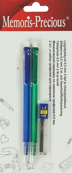 Memoris Precious Lyijytaytekyna 2Kpl Ja 0,5Mm Irtolyijy