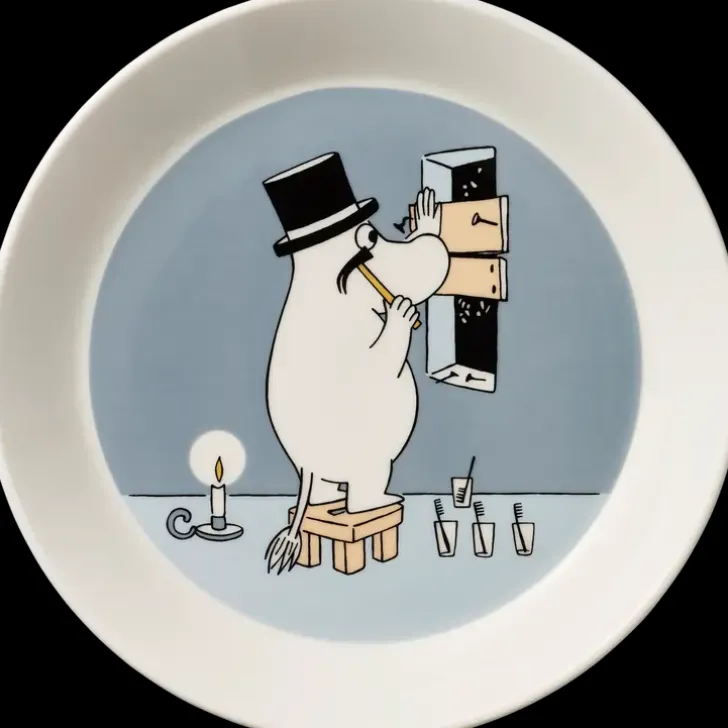 Moomin Arabia Muumi Muumipappa Lautanen 19Cm Harmaa