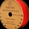 Nauha Rautalangalla Punainen 25Mm X3M