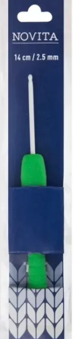 Novita Ergonominen Virkkuukoukku 14 Cm 2,5 Mm