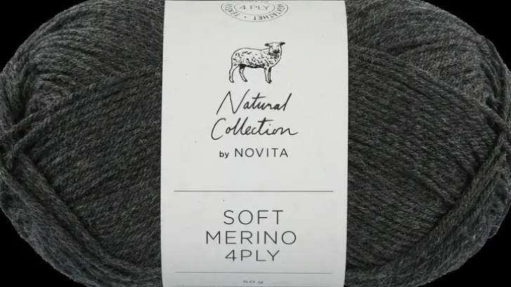 Novita Lanka Soft Merino 4Ply 50 G Grafiitti 044