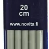 Novita Sukkapuikot 20Cm - 7 Mm Harmaa