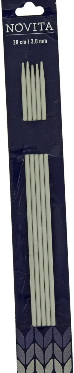 Novita Sukkapuikot 20Cm - 3 Mm Harmaa