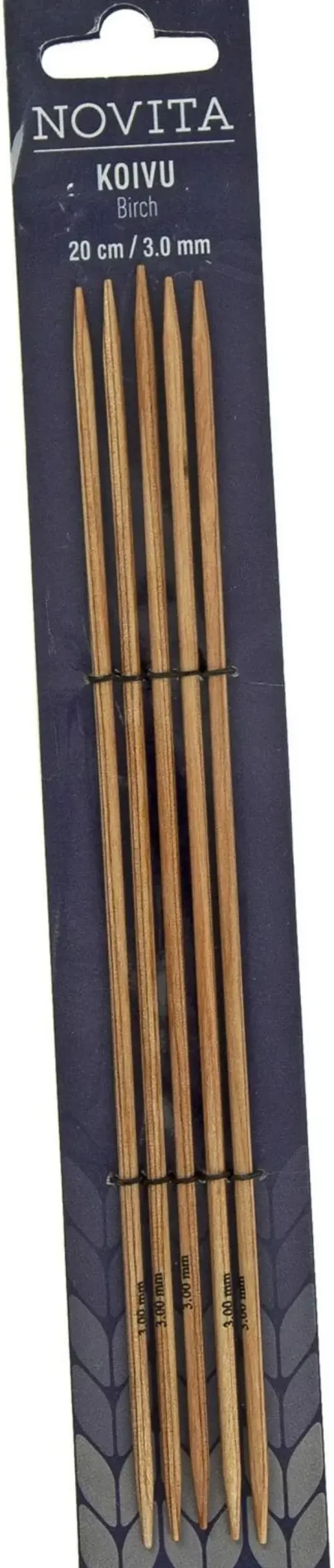 Novita Sukkapuikot Koivu 20Cm - 3Mm Novita