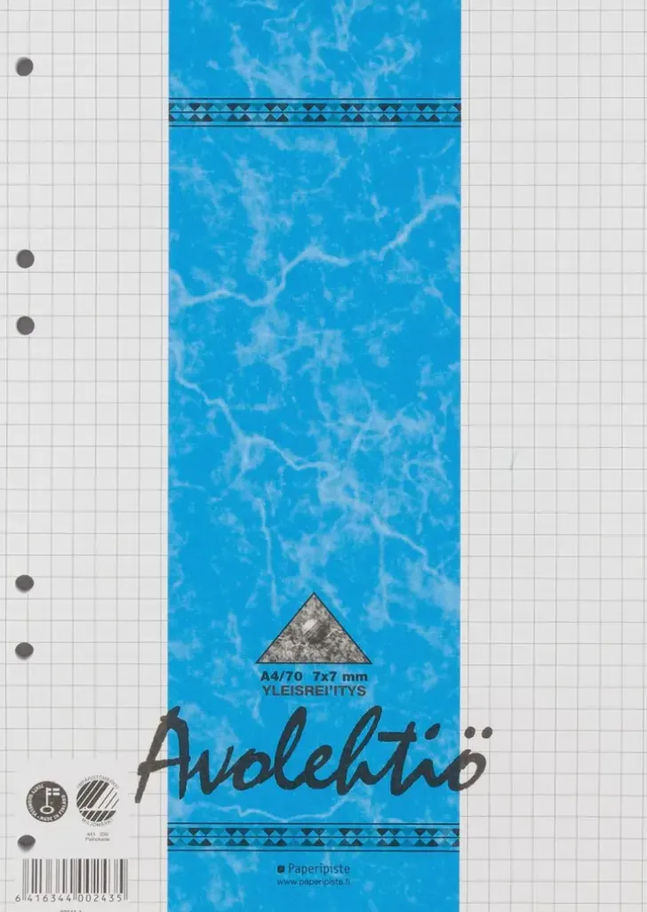 Paperipiste Avolehtio A4/70 Reijitetty