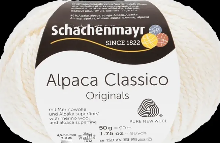 Schachenmayr Neulelanka Alpaca Classico 50G Valkoinen