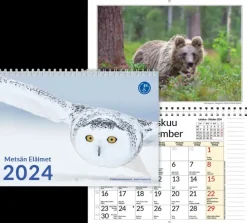 Seinakalenteri Metsan Elaimet A3 2024