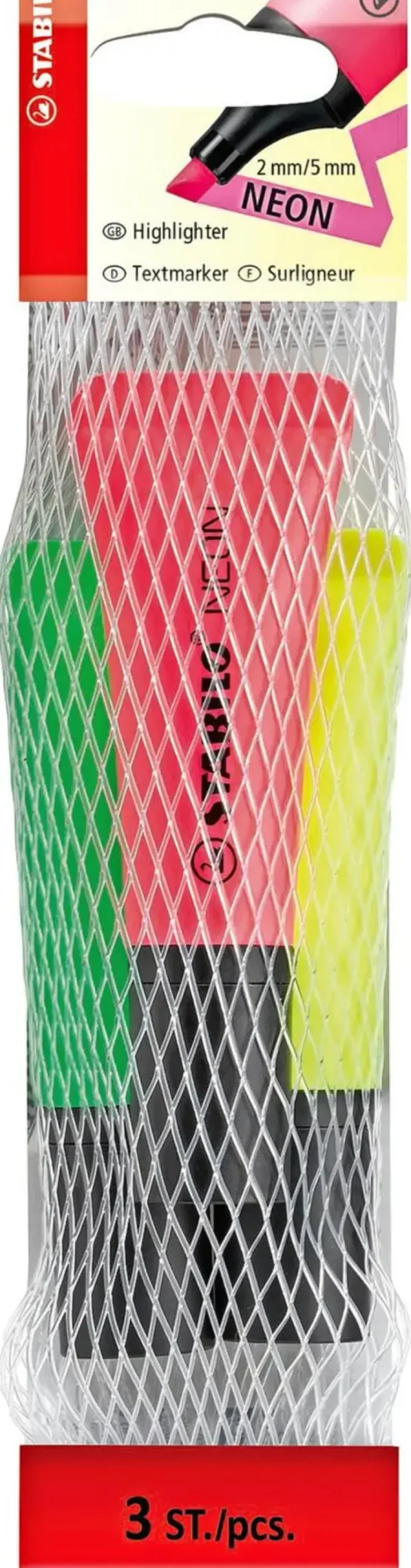 Stabilo Korostuskynapakkaus Neon 3 Varia