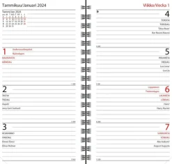 Taskukalenteri Agenda Horizontal, Liila