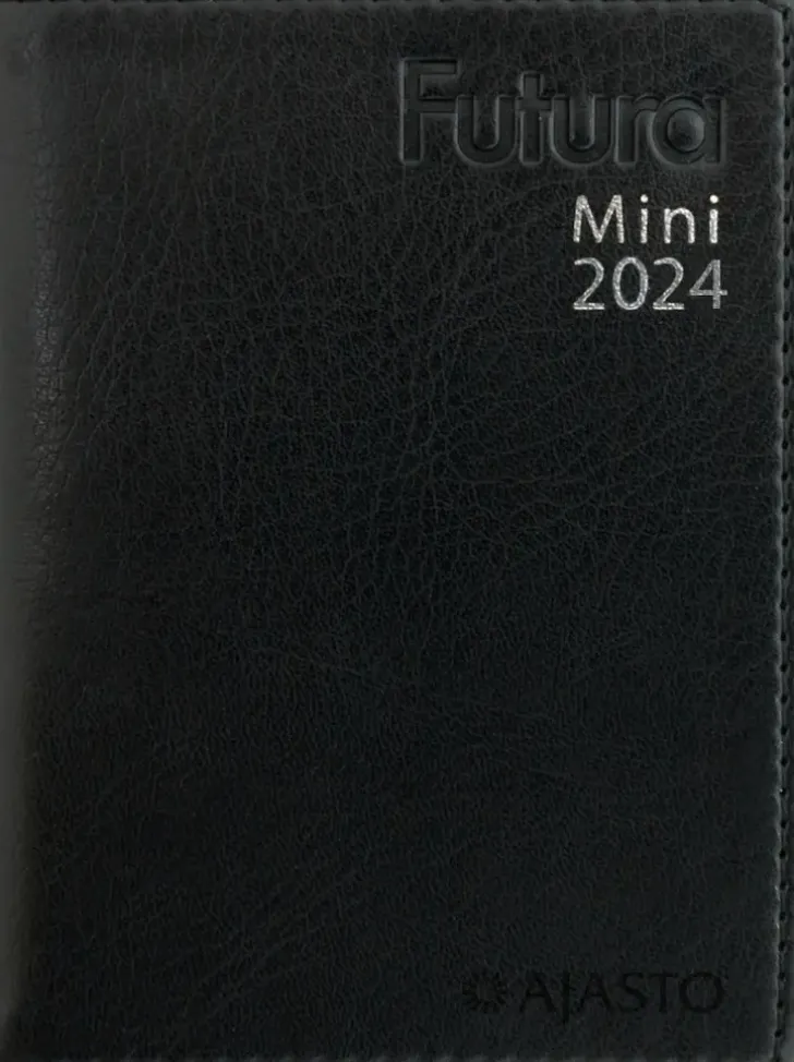 Taskukalenteri Futura Mini, Musta