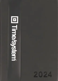 Vuosikalenteri Time System Classic A5 Musta 2024